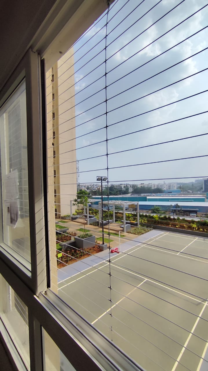 Invisible grill installation